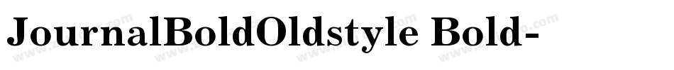 JournalBoldOldstyle Bold字体转换